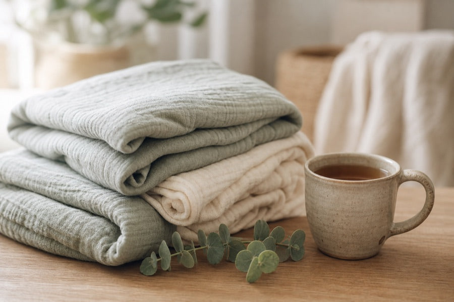 Soft blankets and a warm cup of tea